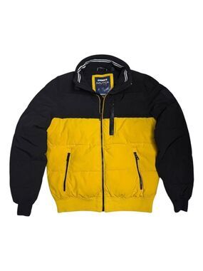 NAUTICA Winter Puffer parka Designer Bomber Jacket Coat Mens Small